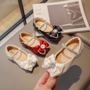 Sepatu Flat Pesta Anak Perempuan Import Pita Diamond / Sepatu Formal Casual Anak Perempuan