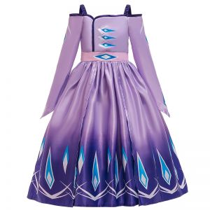 B2W2 Frozen sabrina satin dress ungu